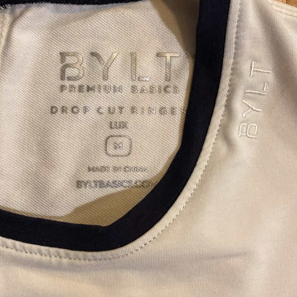 Men’s Bylt Premium Basics Ringer Short Sleeve Shirt Size Medium - Picture 2 of 2